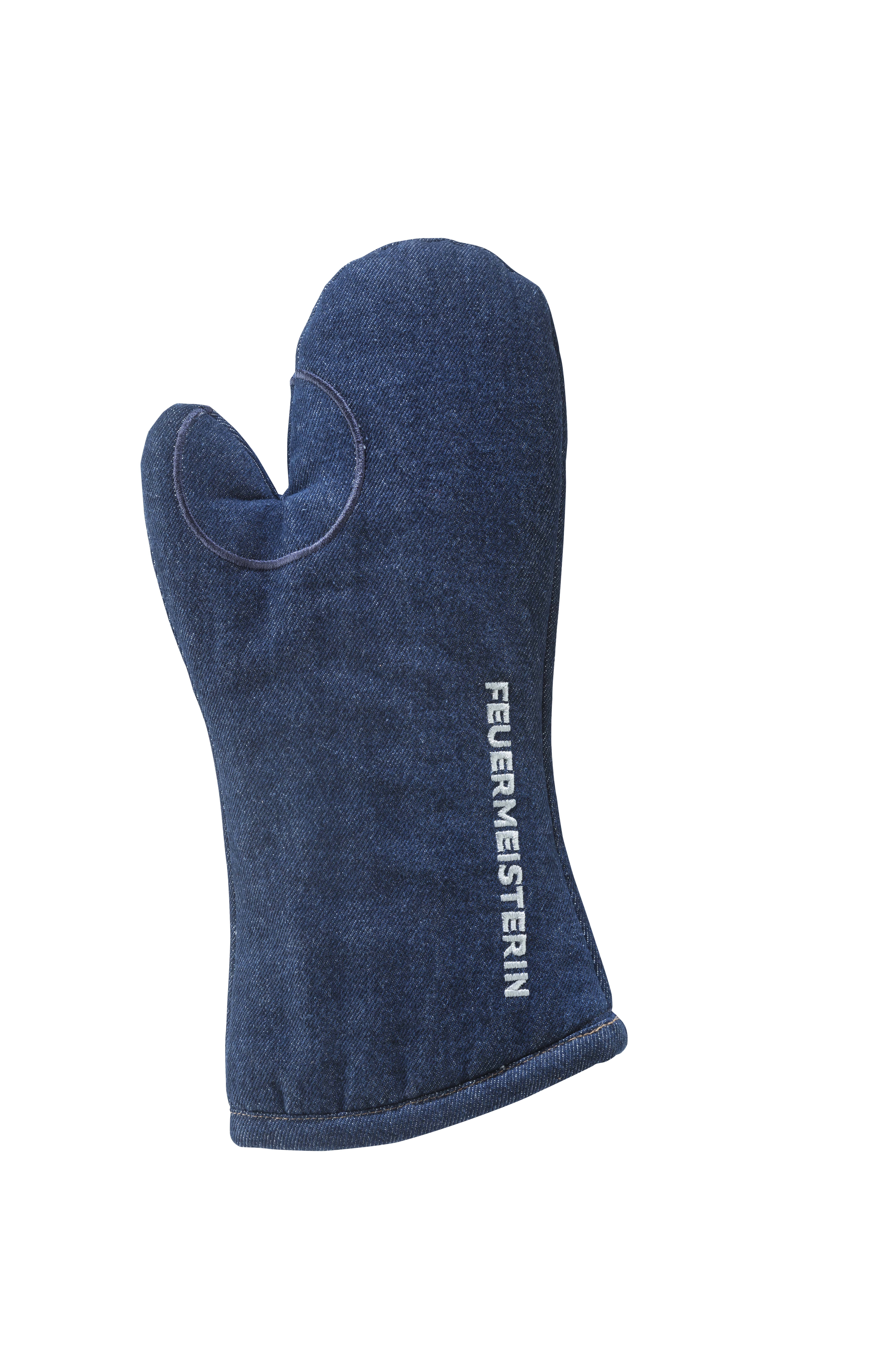 Feuermeisterin® Ofenhandschuhe | Jeansfauster | blau/Denim