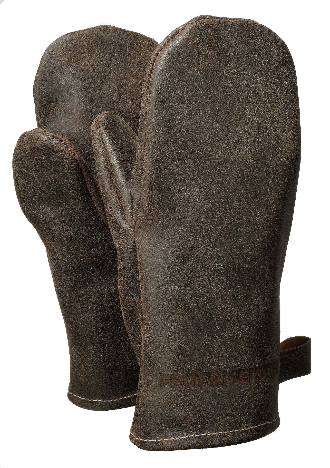 Feuermeister® Ofenhandschuhe | Antikleder | braun