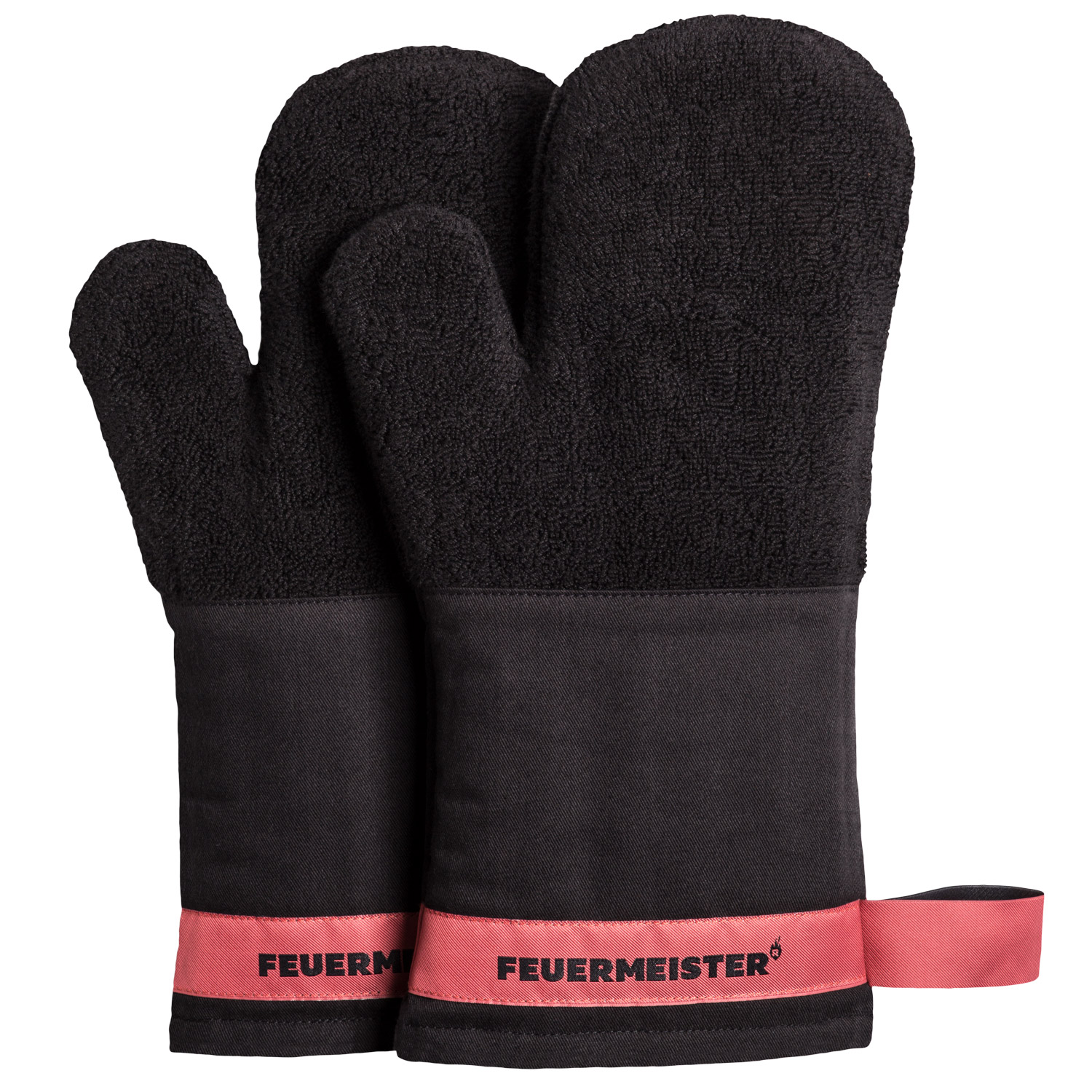 Ofenhandschuhe, Koch- und Topfhandschuhe FEUERMEISTER® Premium, schwarz