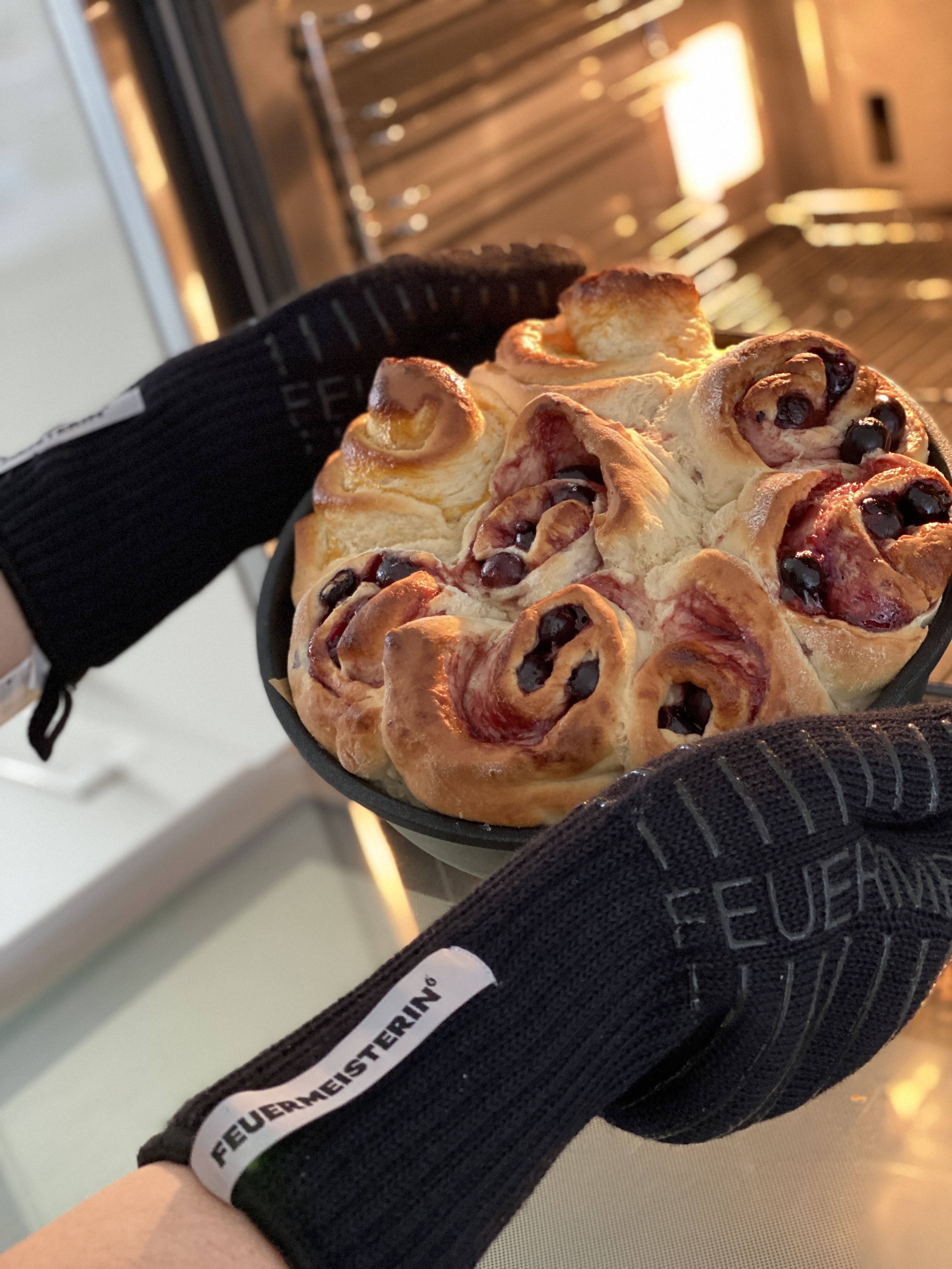 Grillhandschuhe Feuermeisterin® | Aramid | schwarz - (Paar)