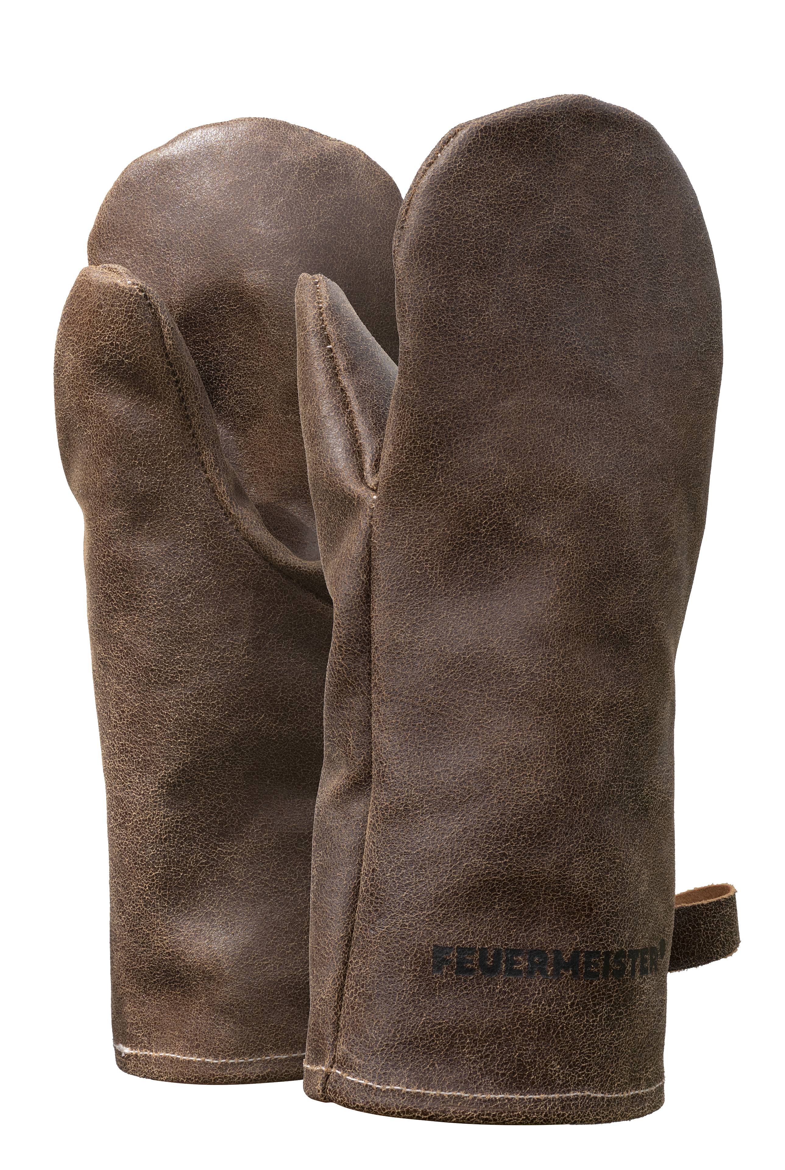 Feuermeister® Ofenhandschuhe | Antikleder | cognac